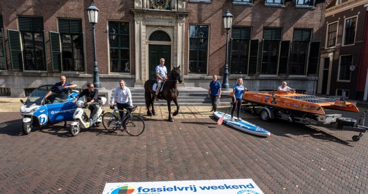 Burgemeester en wethouders Leeuwarden doen mee aan Fossielvrij Weekend